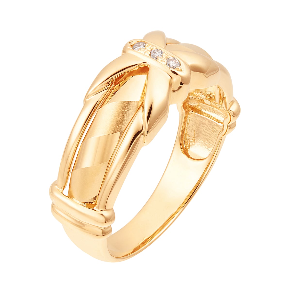 K18イエローゴールドダイヤモンドリング(RFR349-002)|TSUTSUMI