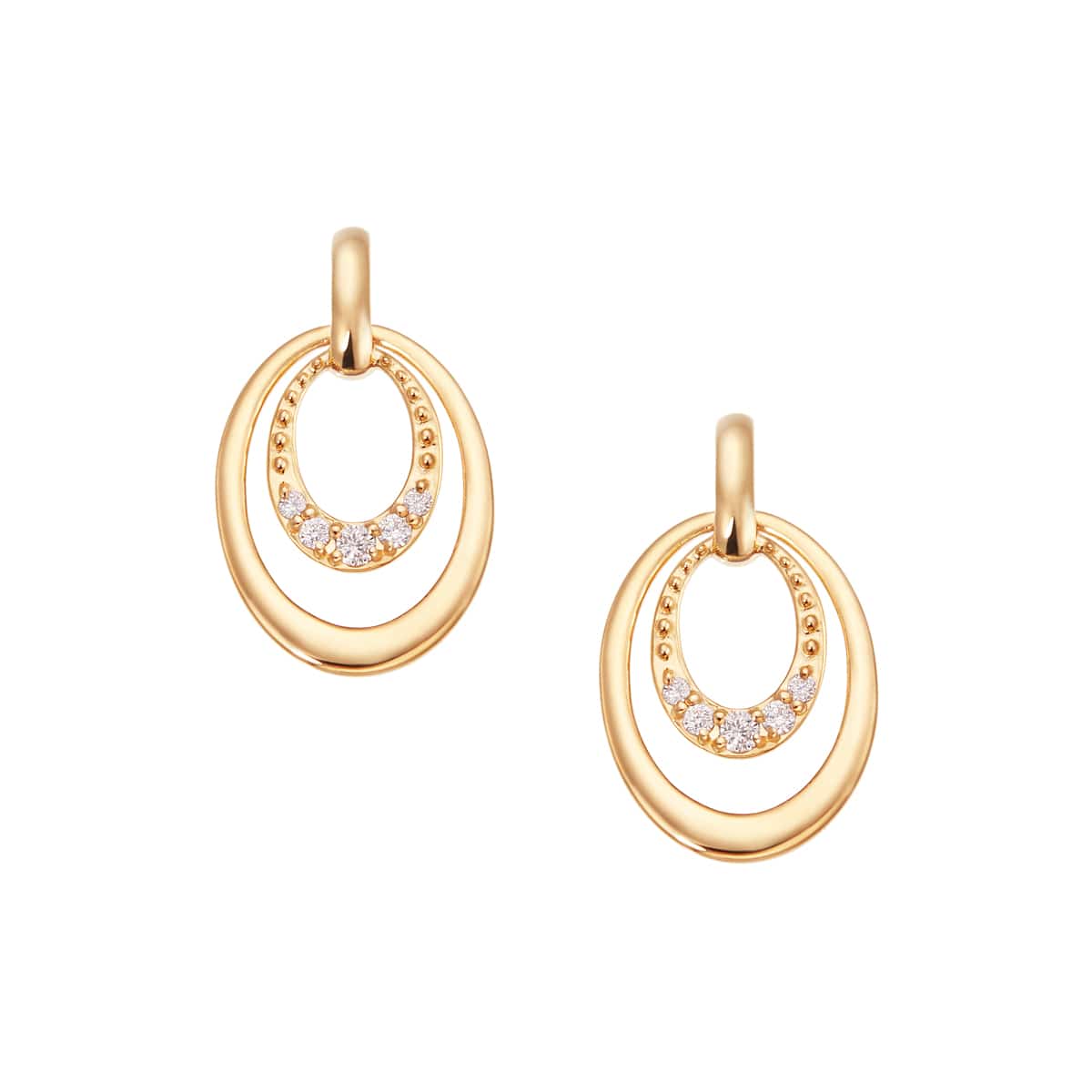 K18イエローゴールドダイヤモンドピアス(RPE526-001)|TSUTSUMI