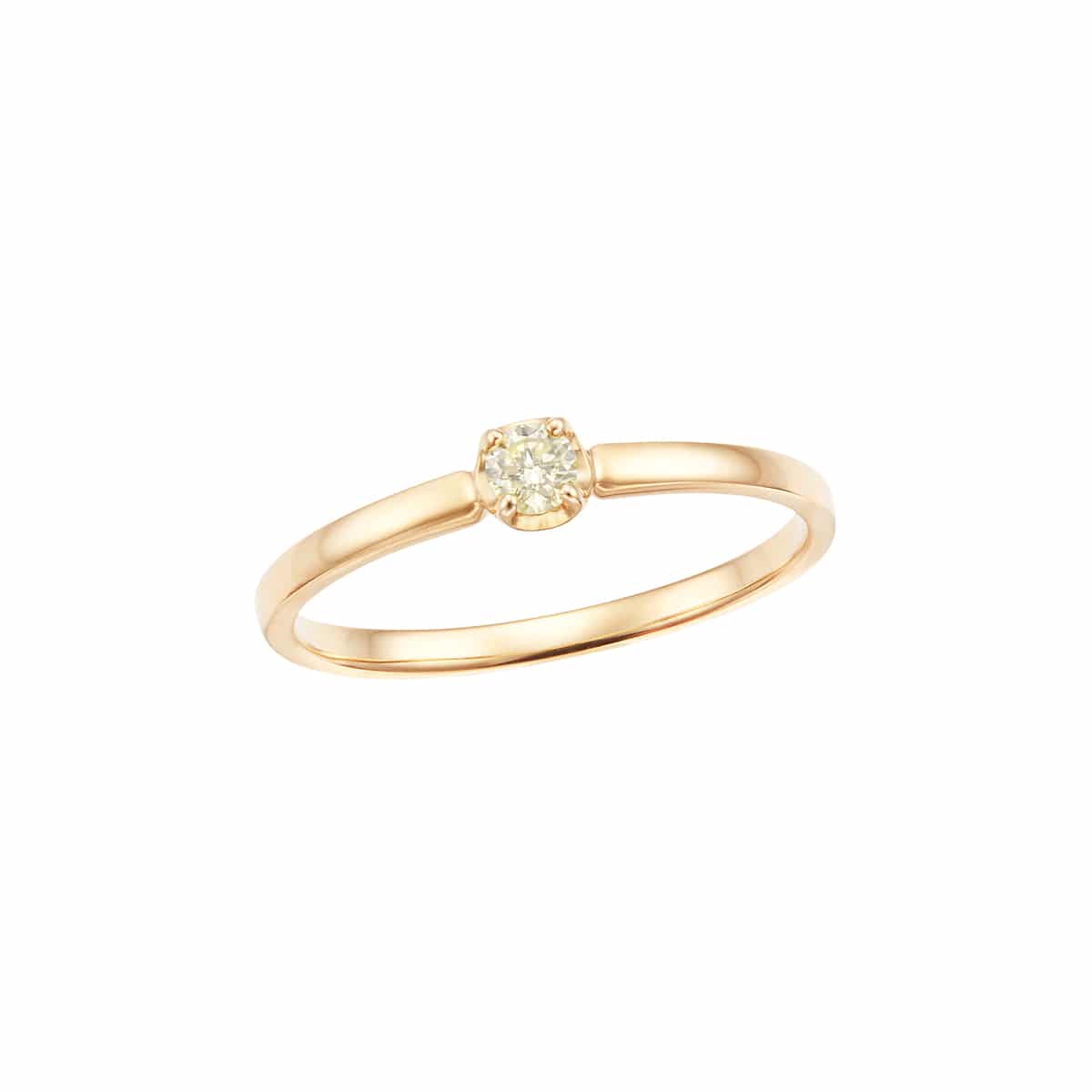 K10ホワイトゴールドダイヤモンドリング（ピンキーリング）(RFR922