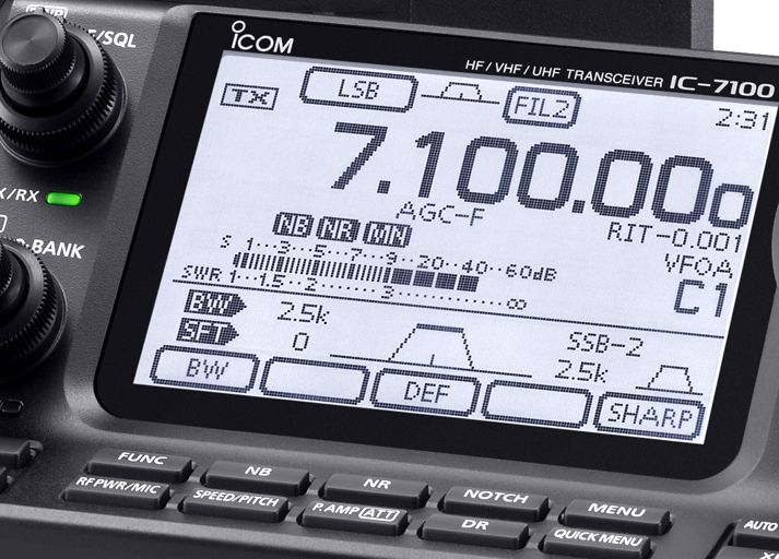 Icom IC-7100, Icom 7100, ic7100