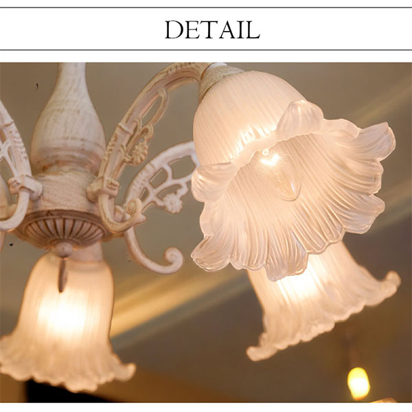 LED対応】 クリスタルガラス シーリングランプ(シャンデリア) 5灯