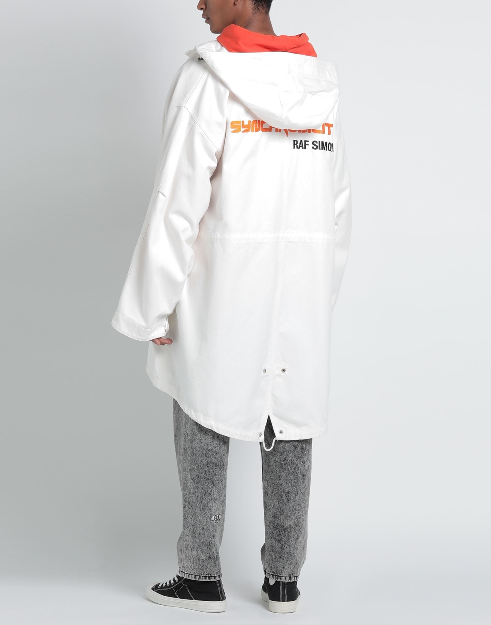RAF SIMONS コート＆ブルゾン | ライトコート ホワイト メンズ | YOOX