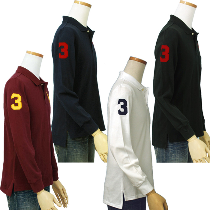 POLOラルフローレンビッグポニー 長袖 ポロシャツ 長袖 ポロ、ラガ