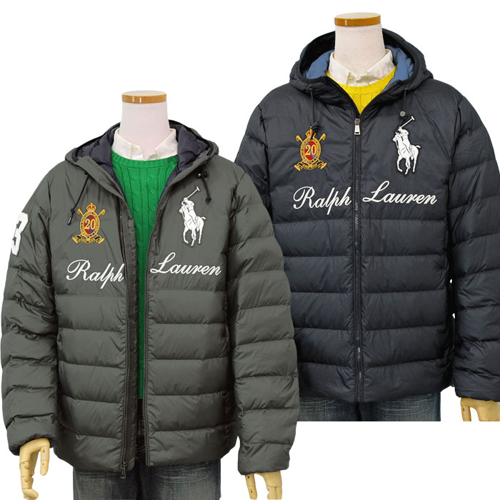 POLO ラルフローレン メンズ ビッグポニー ダウンジャケット フード