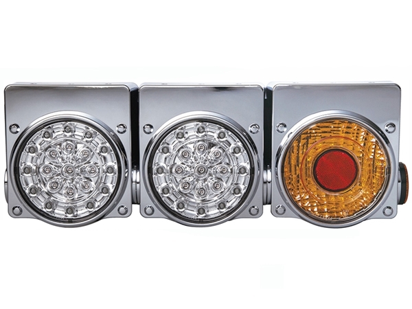 ICL LEDコンビテールランプ 丸型クリア 3連 吊り下げタイプ - トラック