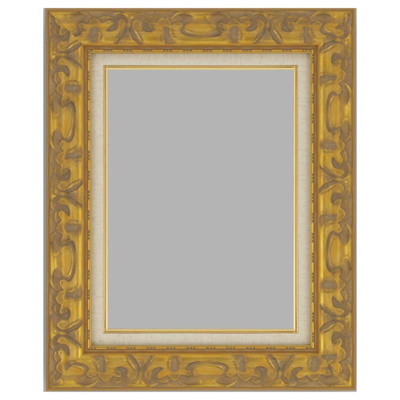 油彩額 フェルセ F3 ゴールド アクリルカバー付 【期間限定！油彩額