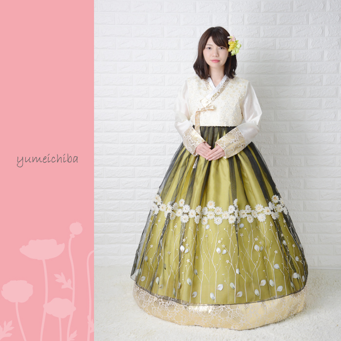 o-bs104b80-チマチョゴリレンタル韓服化繊-バスト82～92cm_身長+靴高さ