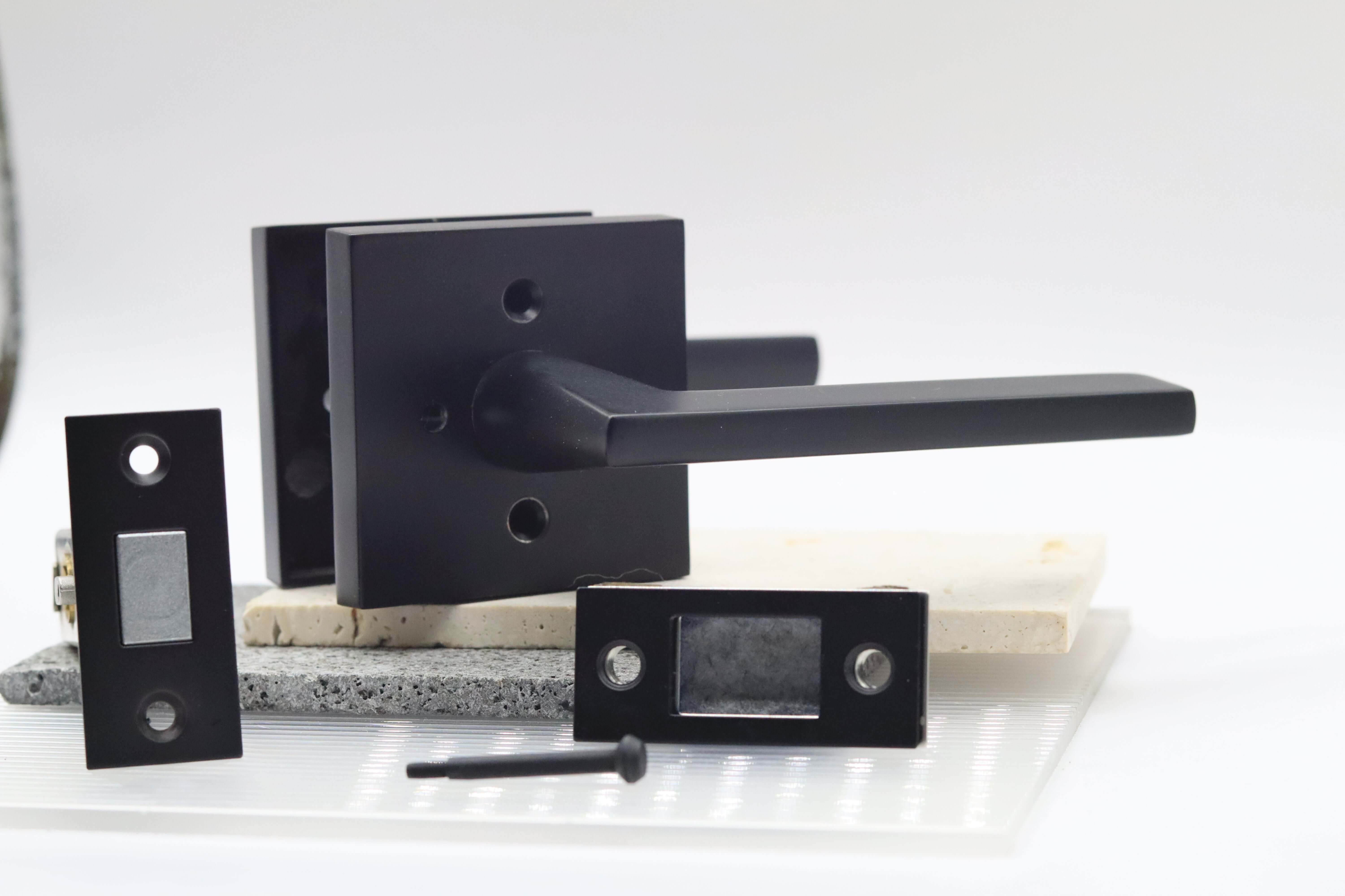 Zuperior Hardware Zzone Matte Black Door Lever Handles – Privacy