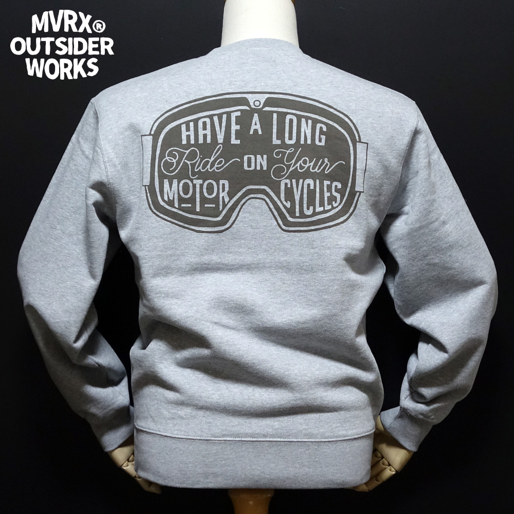 スウェット トレーナー メンズ MVRX ブランド 裏パイル GOGGLE モデル