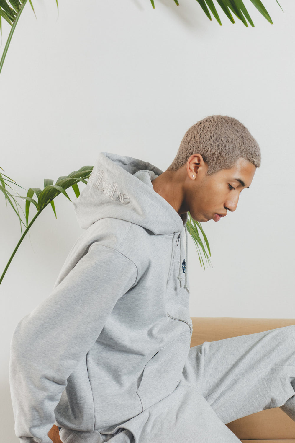 MSB logo embroidery zip hoodie – YZ