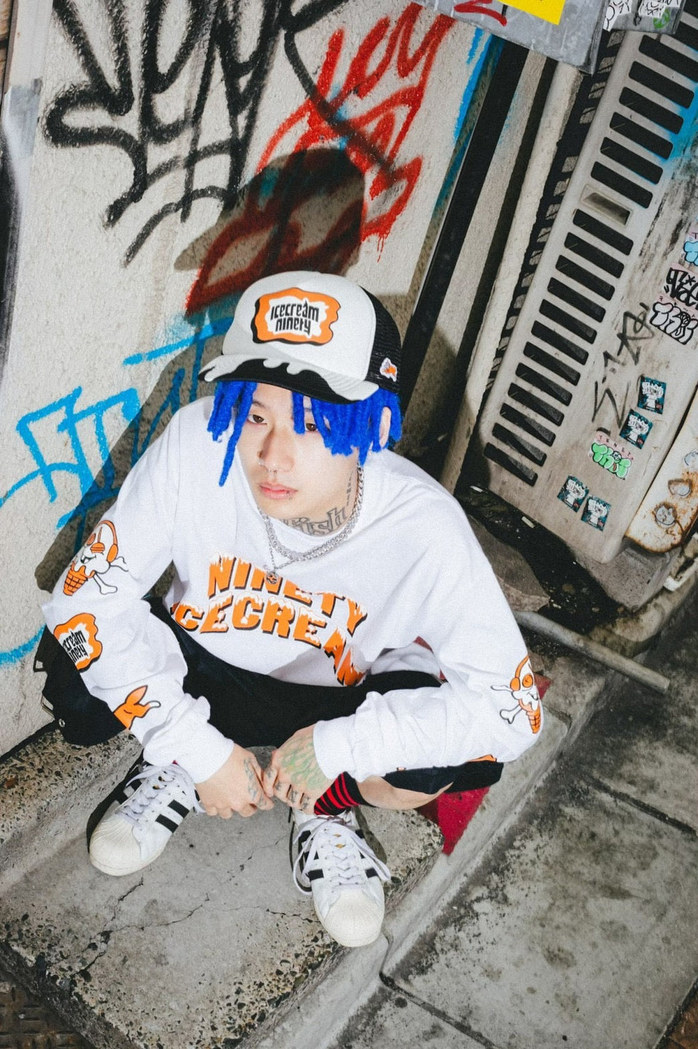 9090 × ICECREAM Mesh Cap – YZ