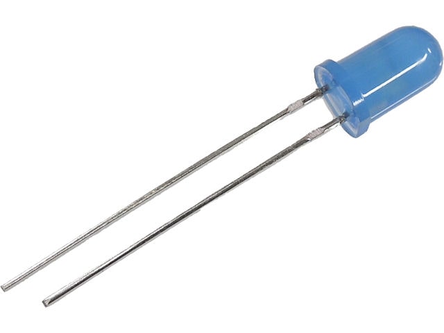 抵抗内蔵5mmLED 5V 青色 470nm OSB5SA5B64A-5V: オプト