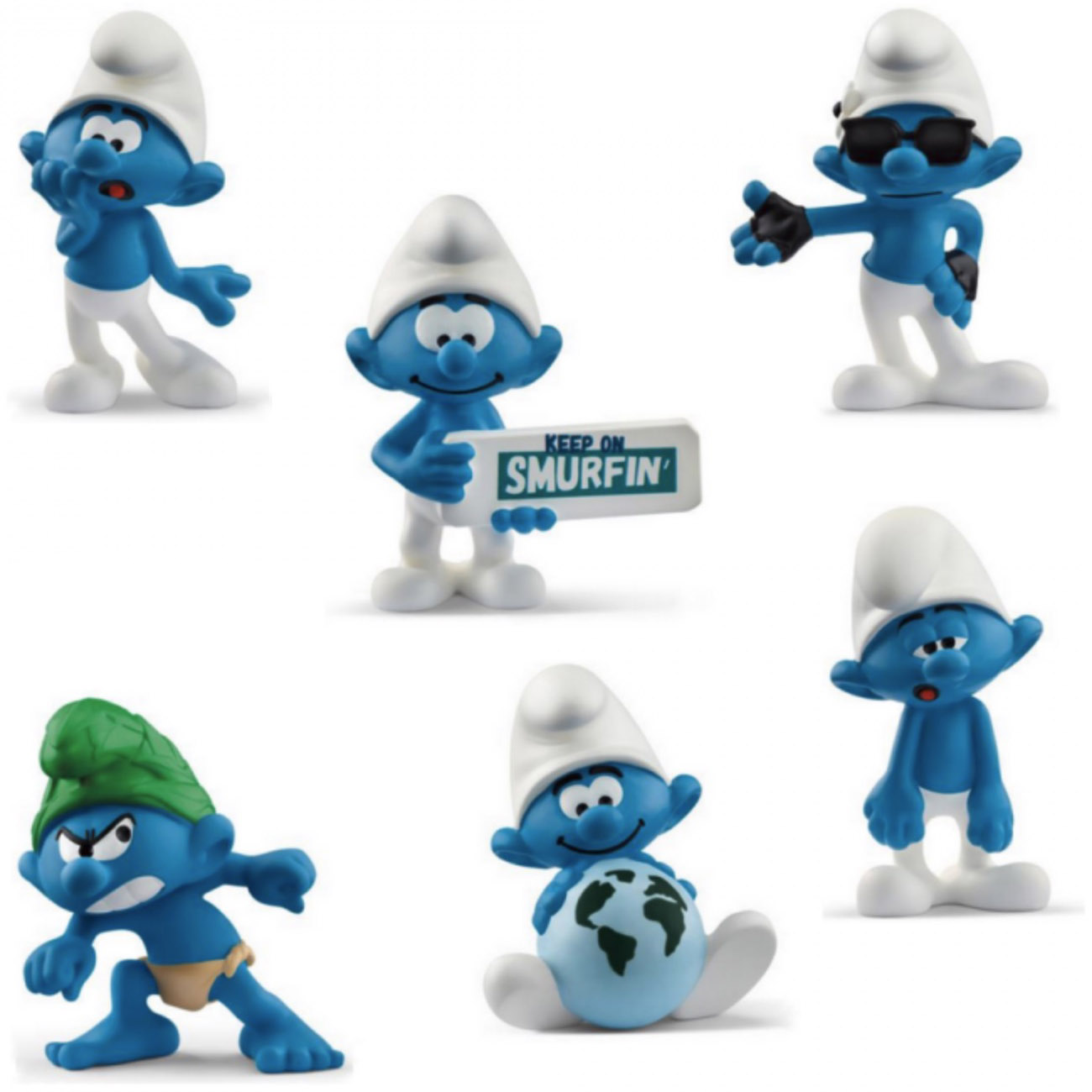Smurf スマーフ 2023版スマーフ、6種セット、Schleich社製 20839