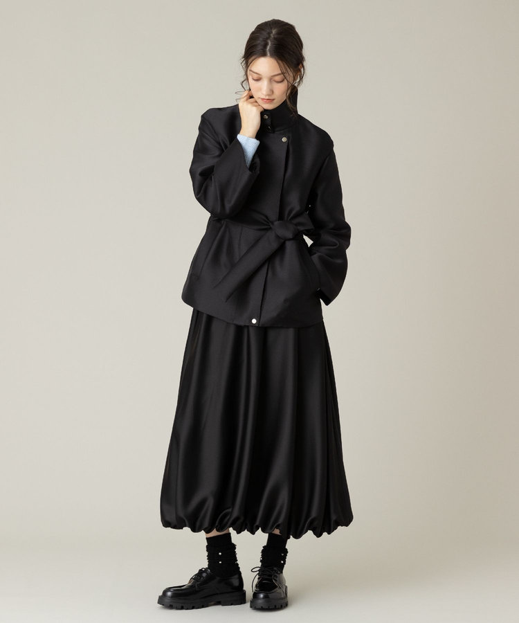 LOULOU WILLOUGHBY】シルキーダブルクロスブルゾン|allureville