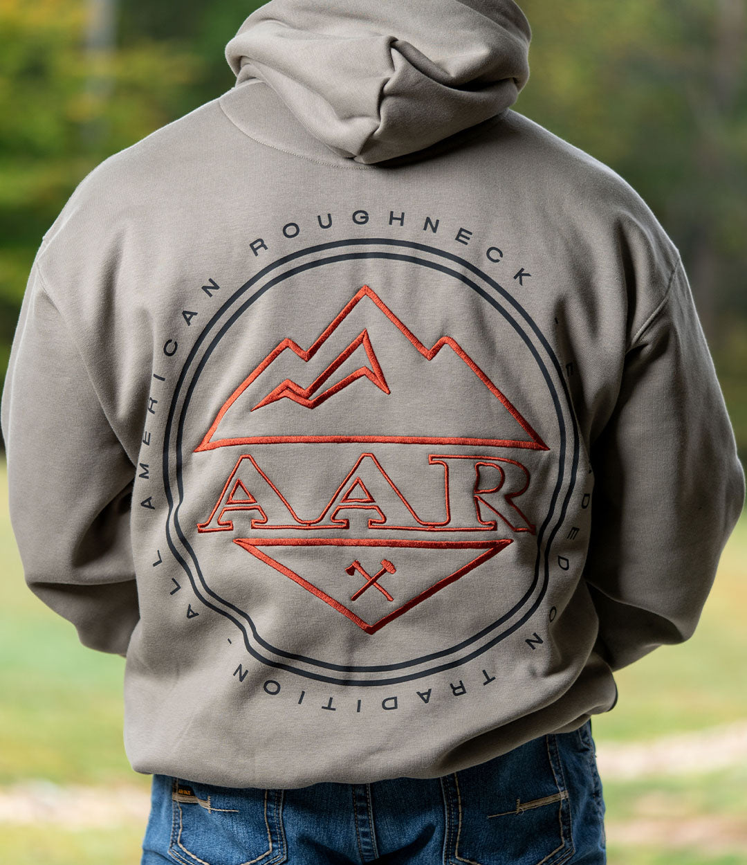 Light Plush Hoodie // Mountain Top – All American Roughneck