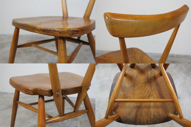 イギリスアーコール社 ercol スタッキングチェア（シングルバック 座面