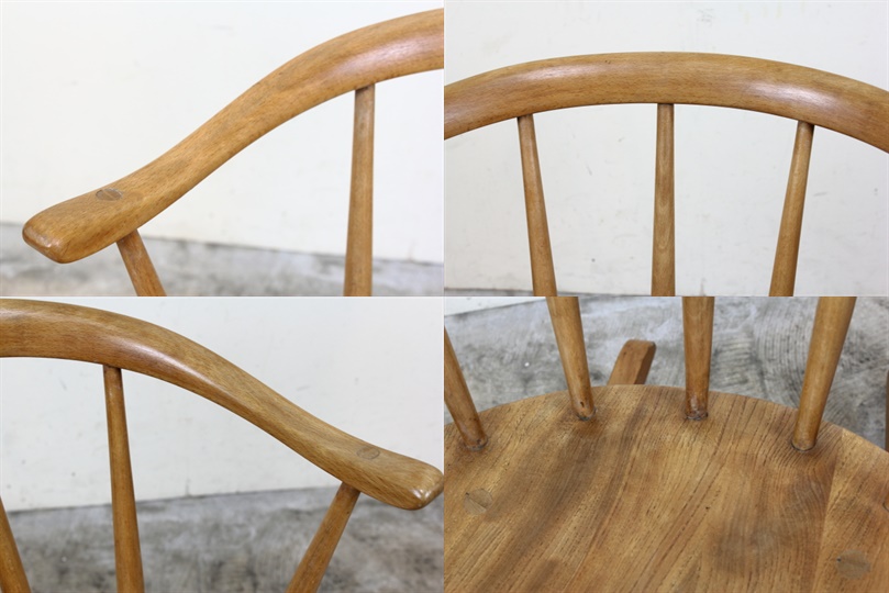 アーコール社 ercol レア カウホーン スモーカーズロッキングチェア す