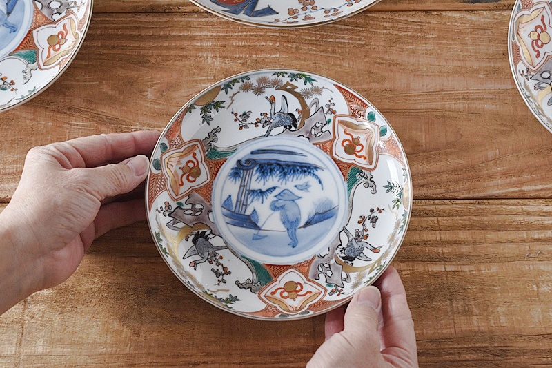 伊藤聡信 花柄陶器れんげ伊藤聡信さんレンゲ＆豆皿セット