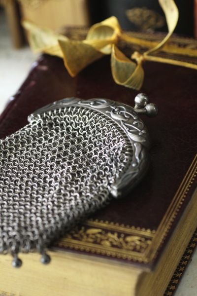 アンティークシルバーシーリングワックススタンプ ヤドリギ フランス