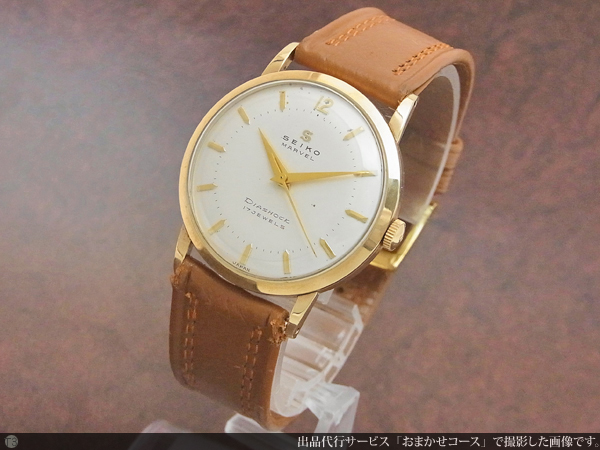 セイコー SEIKO マーベル 14KGF Sマーク 白文字盤 17石 手巻き | アン