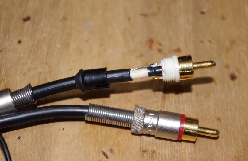 SME ENGLAND RCAケーブル 110cm でんき堂オリジナル、SME用横型RCA