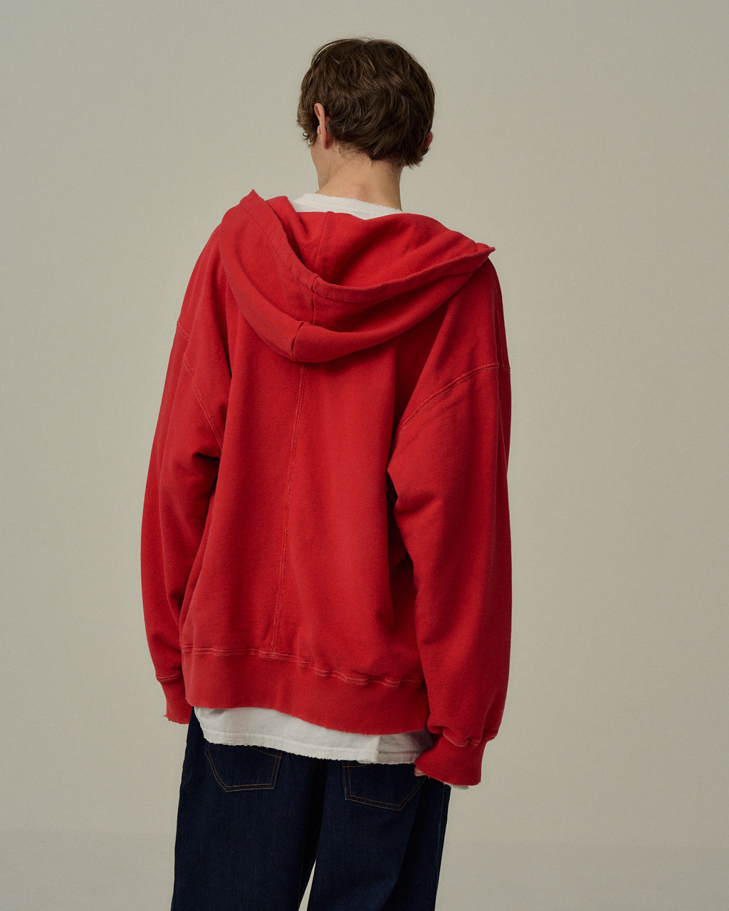 ZIP UP HOODIE(RED) – ANCELLM