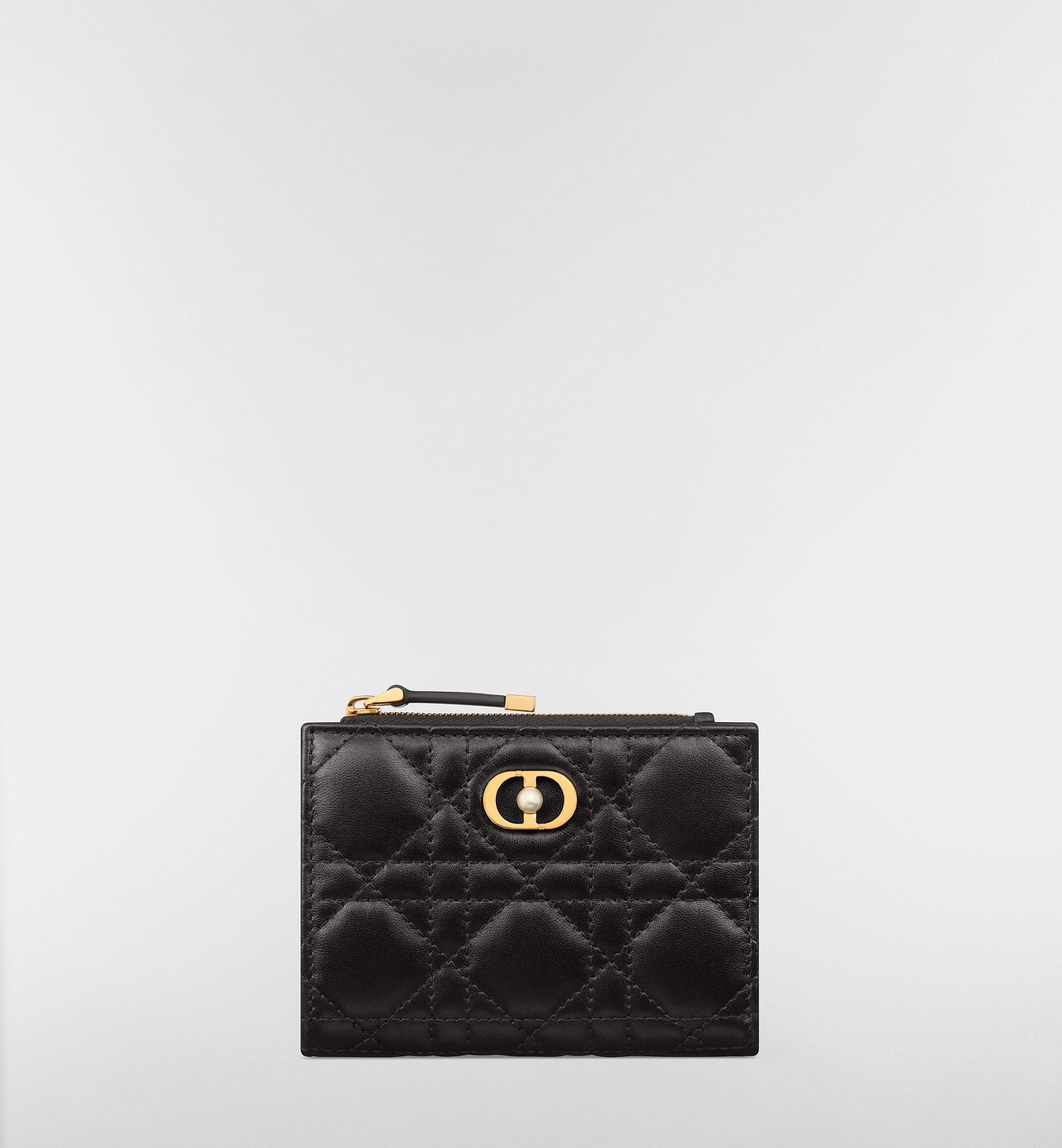 Dior Jolie Dahlia Wallet Black Cannage Lambskin | DIOR