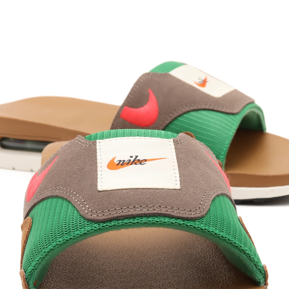 NIKE AIR MAX 1 SLIDE ALE BROWN/CORAL-OLIVE GREY-SAIL 24SP-I