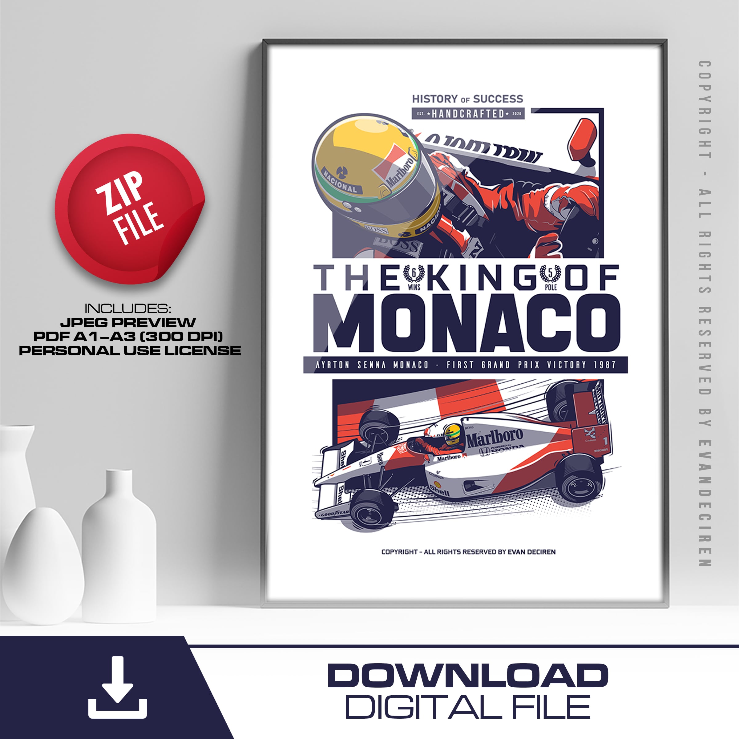 Ayrton Senna | 1991 | The King of Monaco | GPBox