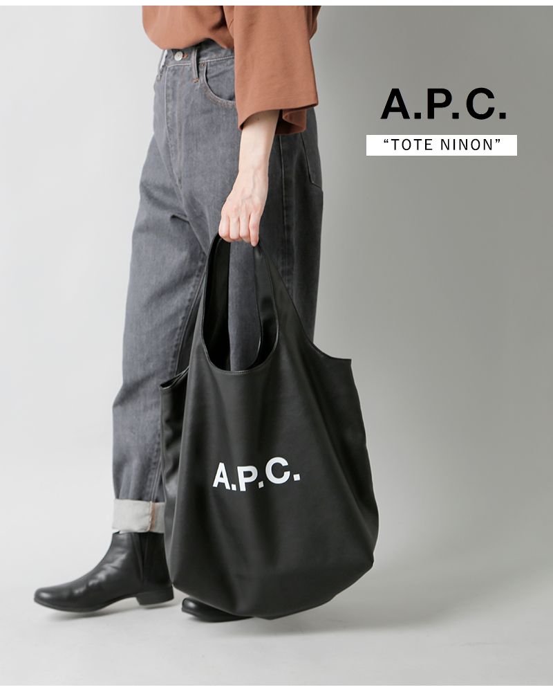 A.P.C. アー ペー セー ロゴ トート バッグ“TOTE NINON” m61565-yo