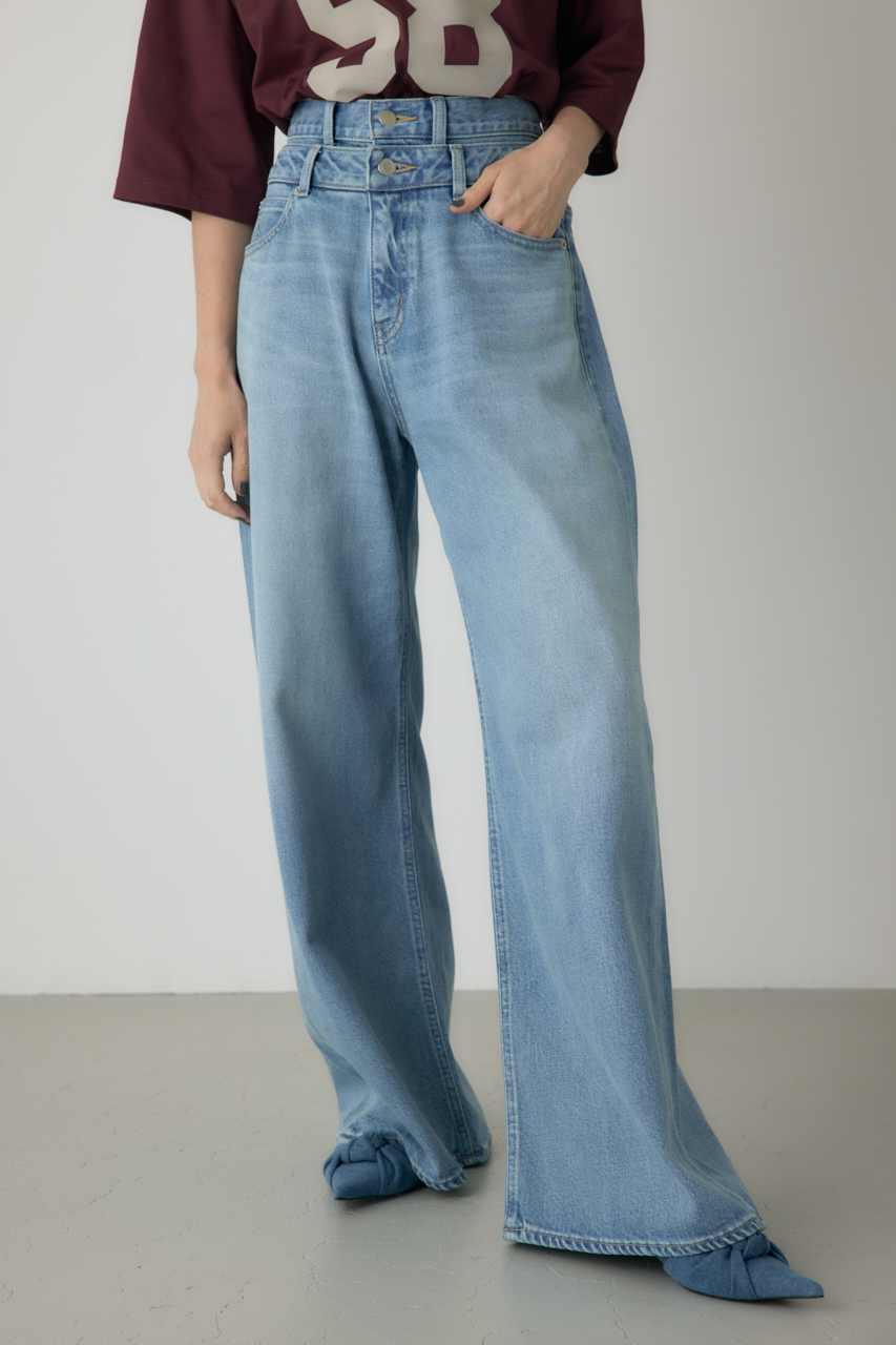 crie conforto】ダブルウエストバギーデニム｜WOMEN｜254IAT12-0021