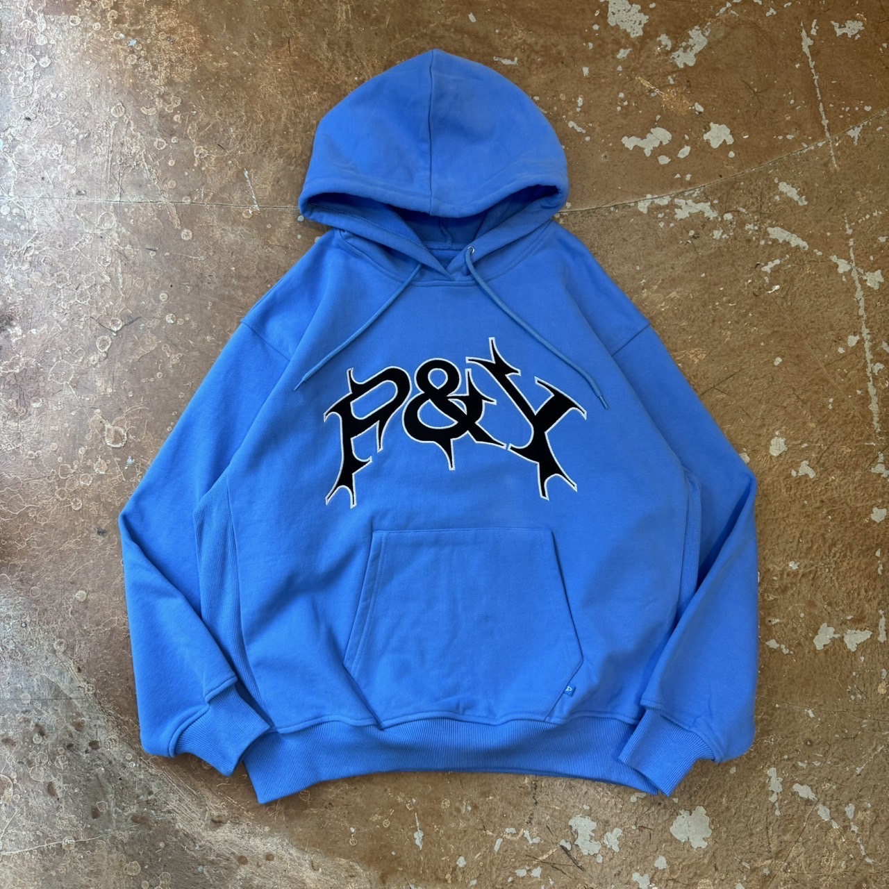 PUNKANDYO NO ZIP P&Y HOODIE CAROLINA BLUE (Size XL) - blue room