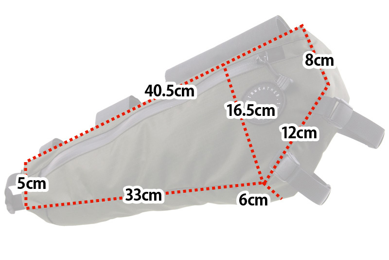 FAIRWEATHER* frame bag half (x-pac coyote) - BLUE LUG GLOBAL