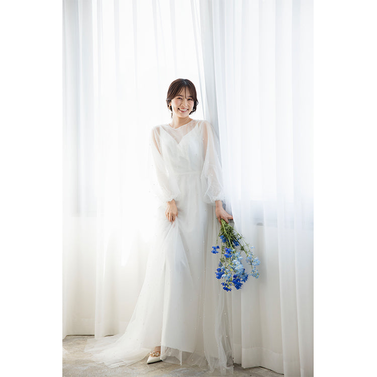 wd656as】チュールパールワンピースキャミソール2wayドレス – ドレス