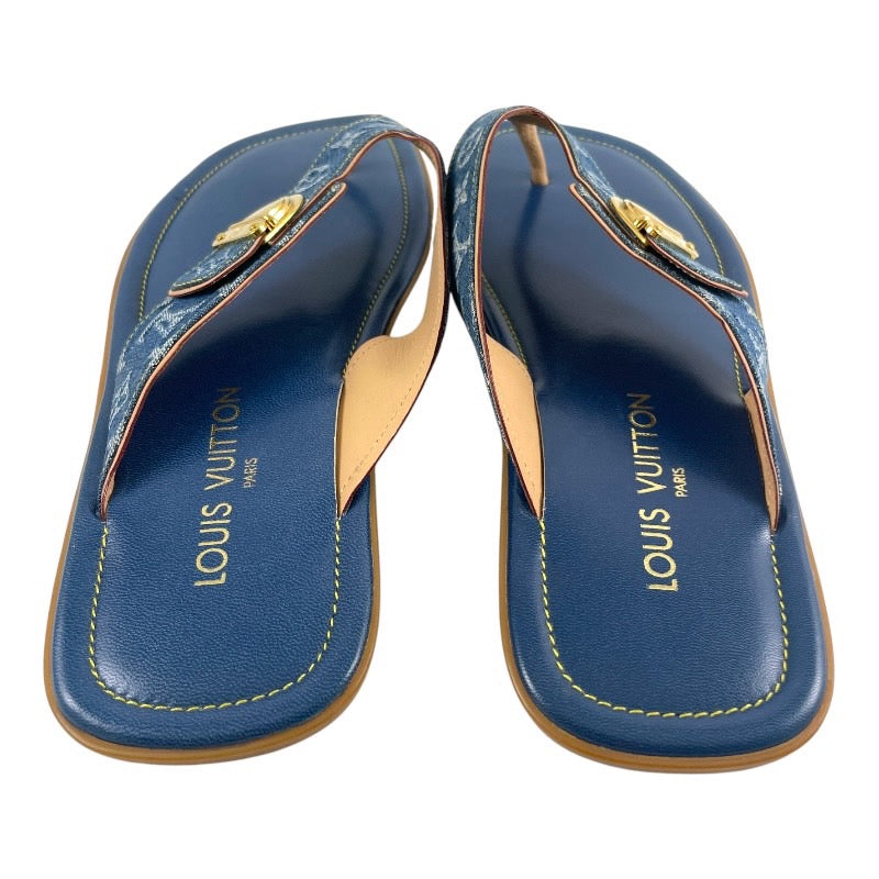 LOUIS VUITTON】ルイ・ヴィトン モノグラム デニム ビーチサンダル