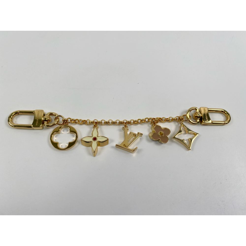 ルイ・ヴィトン モノグラム バッグ チャーム チェーン フルール ドゥ