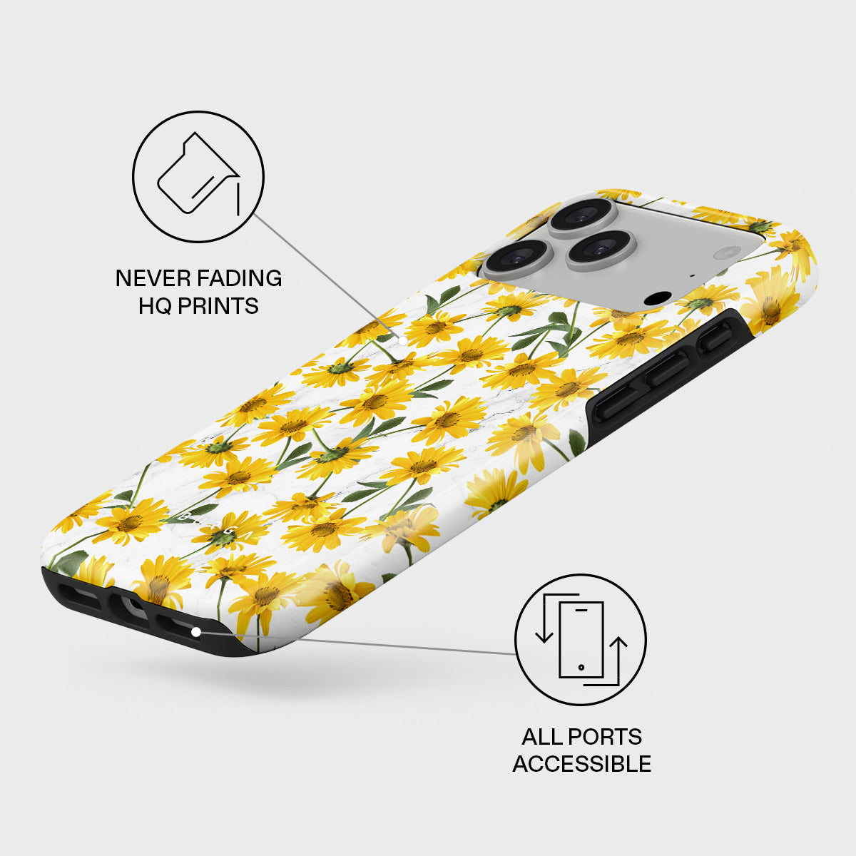 Summer Scent - Yellow Flower iPhone 17 Pro Max Case | BURGA
