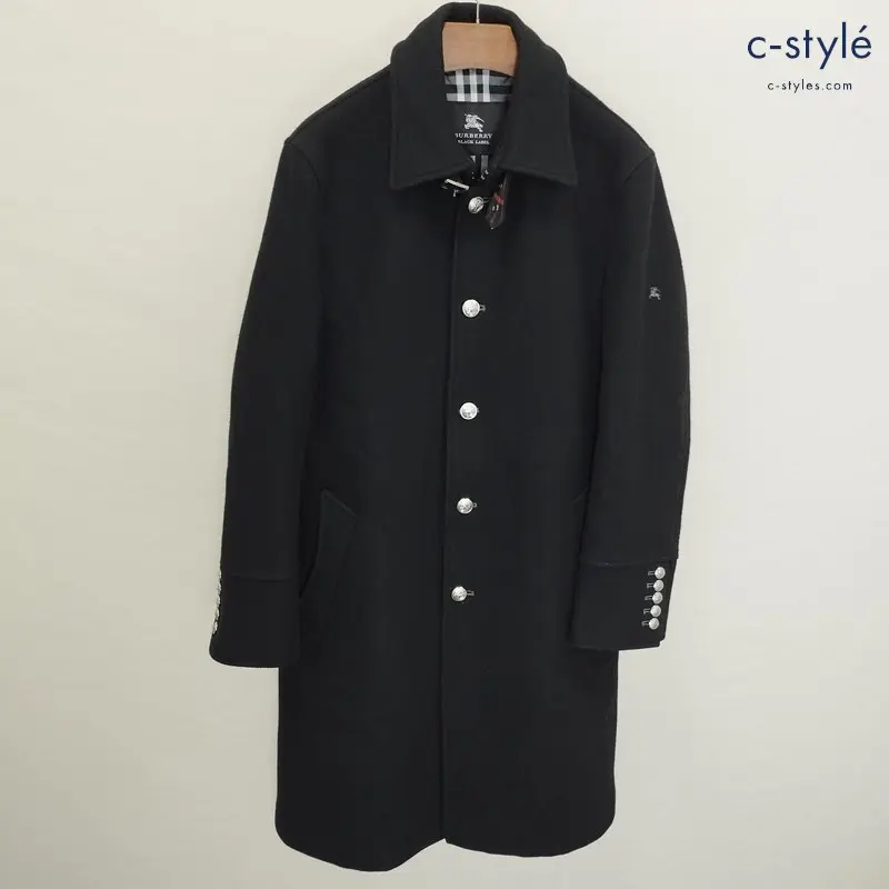 BURBERRY BLACK LABEL バーバリーブラックレーベル ウールステンカラー