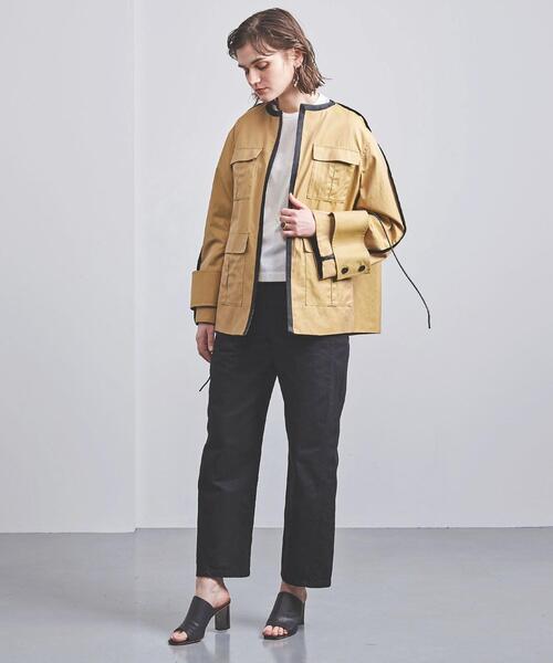 CINOH（チノ）の「＜CINOH（チノ）＞ノーカラー パイピングジャケット