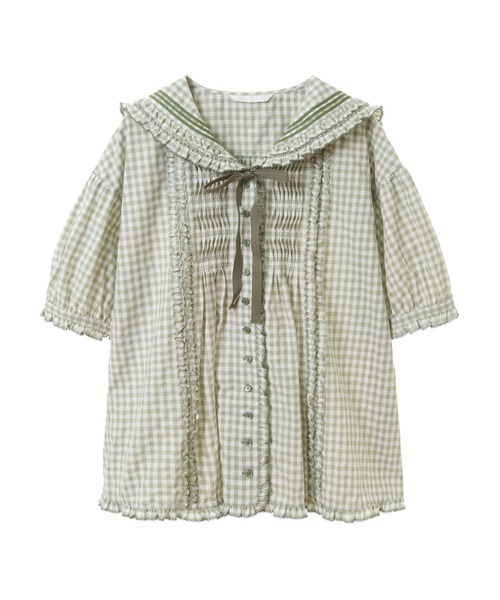 PINK HOUSE（ピンクハウス）の「ギンガムチェックセーラーカラー
