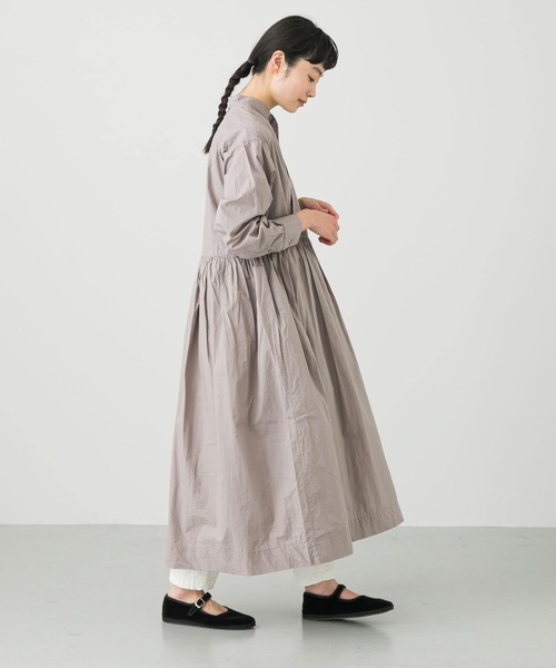 かぐれ（カグレ）の「コットンギャザーシャツワンピース（ワンピース