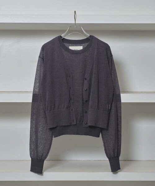 TODAYFUL/トゥデイフル】2set Sheer Knit/シアーニット/カーディガン