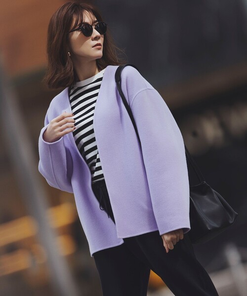 MANTECOリバー ショート コート（ノーカラーコート）｜23区（ニジュウ