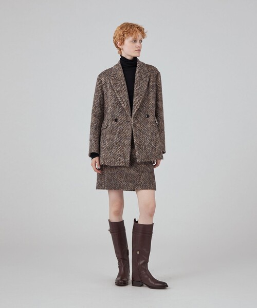 MACPHEE（マカフィー）の「モヘヤミックスシャギー ダブルブレスト