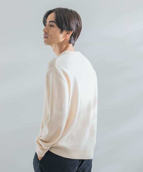 セール】『XLサイズあり』シェットランドウールクルーネックニット