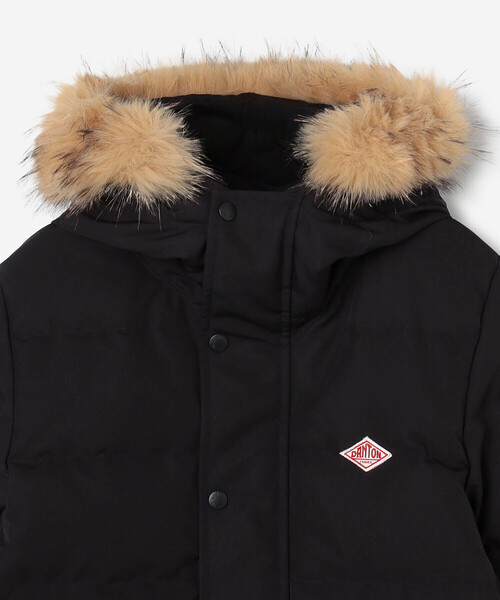 DANTON | ポリエステルタッサー ファーフード ダウンジャケット WOMEN