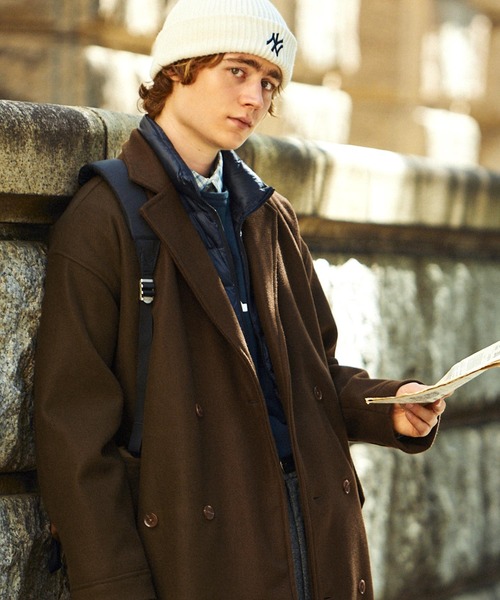 ビーバーメルトン オーバーサイズ ロングダブルチェスターコート (EMMA