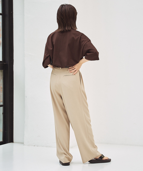 セール】Georgette Tuck パンツ（スラックス）｜Plage（プラージュ）の