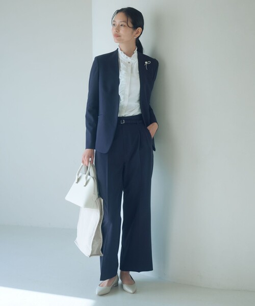 size SHORT/TALLあり］パウドレ ワイド パンツ ウォッシャブル