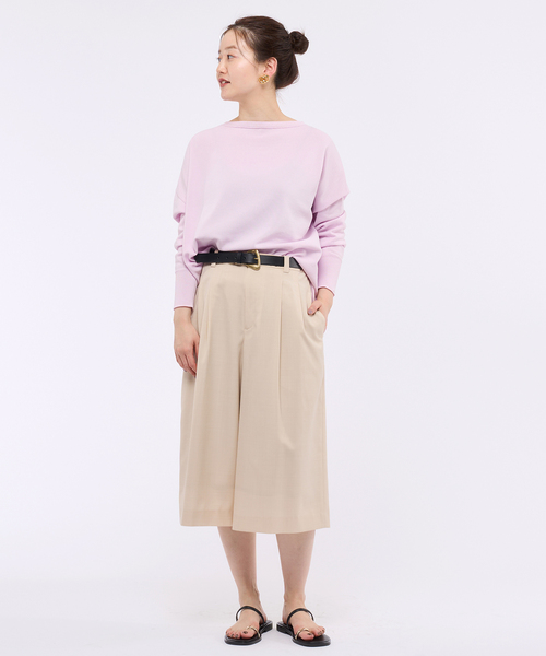 IENA（イエナ）の「コットンストレッチ NEOワイド長袖プルオーバー